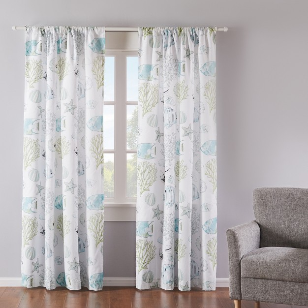 Biscayne Lined Curtain Panel With Rod Pocket Levtex Home