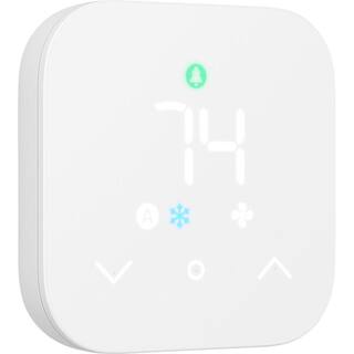 Amazon Smart Thermostat Programmable Wi-Fi Thermostat Works with Alexa White B08J4C8871