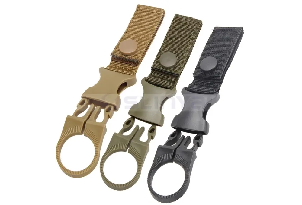 Camping Hiking Outdoor Buckle Hook Hanging Buckle Mineral Water Bottle Clip/Drink Holder