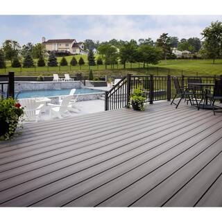 MoistureShield Meridian CoolDeck Citadel 1 in. x 5.4 in. x 20 ft. Grooved Composite Deck Board 13550943