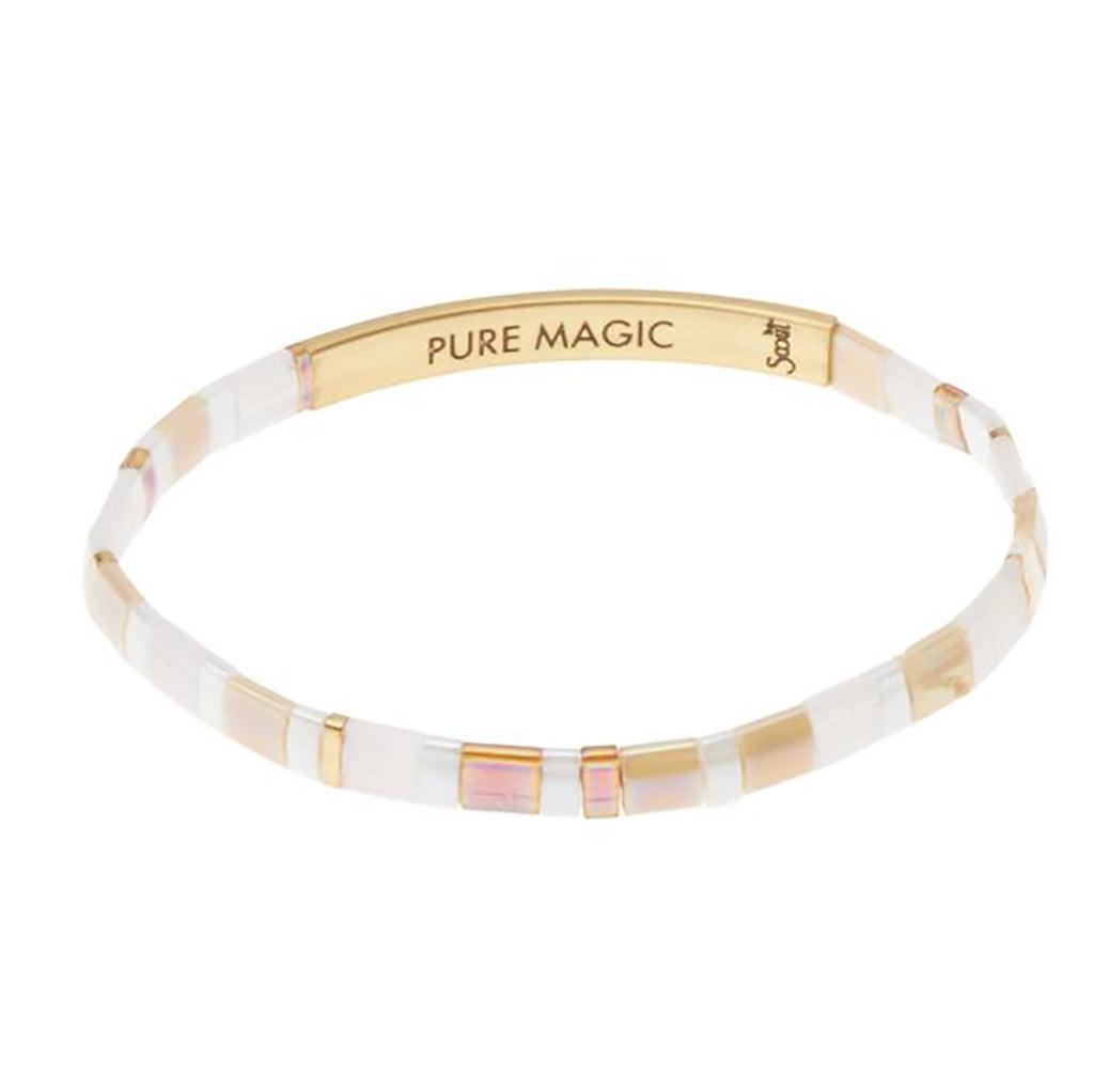 Scout Curated Wears  Good Karma Miyuki Bracelet | Pure Magic - Neutral/Gold