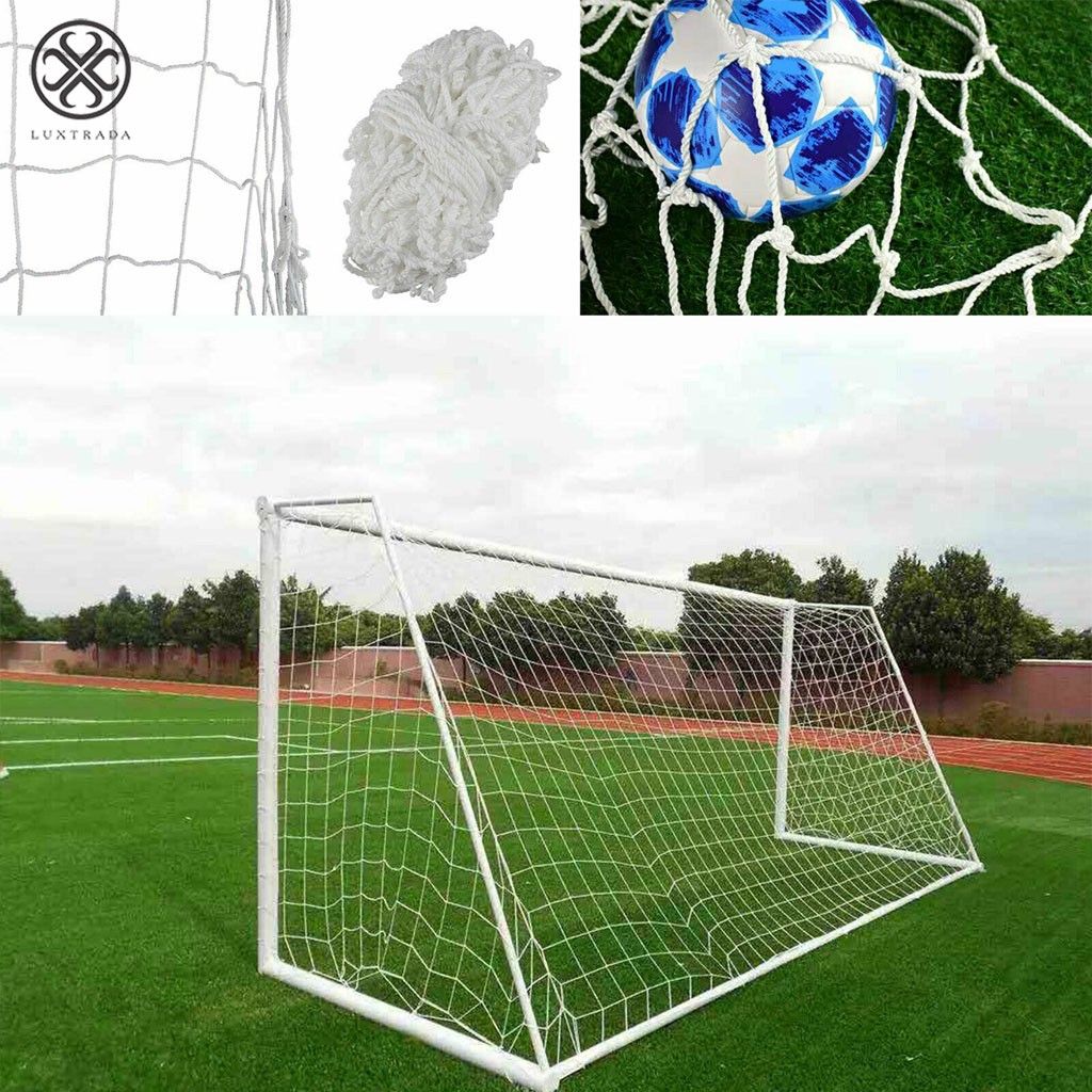 Luxtrada 7.8*6ft PE Football Soccer Goal Post Net Outdoor Sports Match Training for Adult with Carry Case