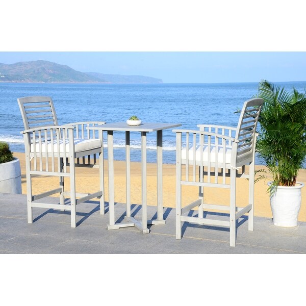 SAFAVIEH Outdoor Living Pate 3piece Bar Bistro Set