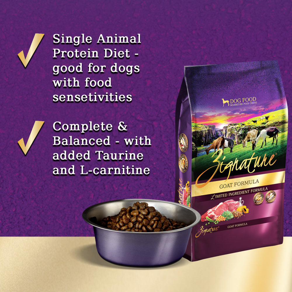 Zignature Limited Ingredient Diet Grain Free Goat Recipe Dry Dog Food andndash; Pet Empire and Supplies