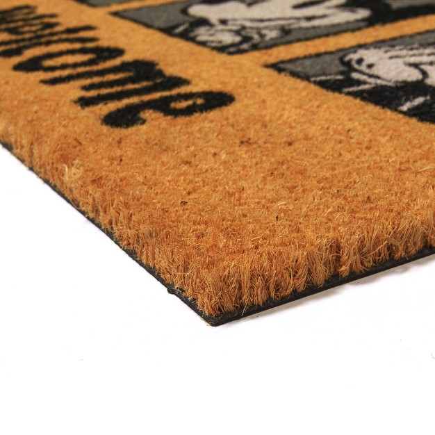 Mickey Mouse 2pk Coir Door Mats Gray