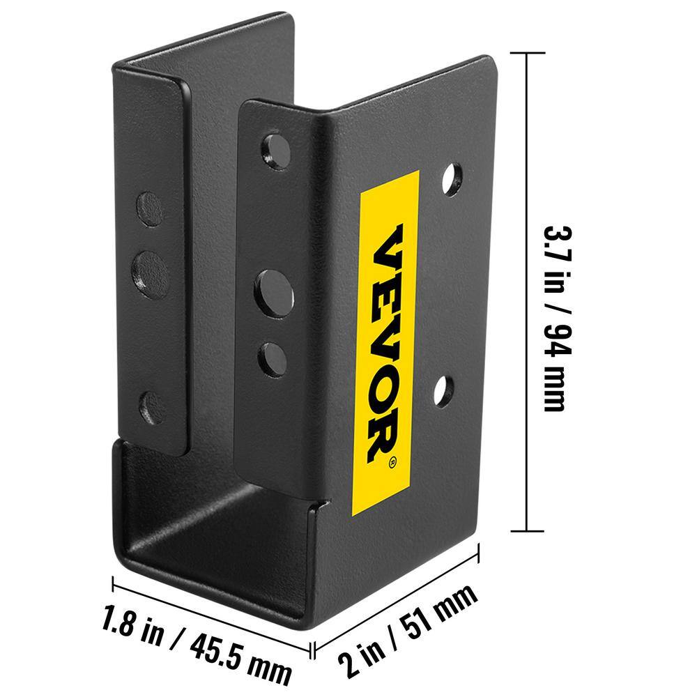 VEVOR Concealed Joist Hanger 2 in. x 4 in. Outdoor Accent Concealed Joist Bracket Pack of 24 Concealed Face Mount Joist Hanger LJJDZ2X424PCSQZK4V0