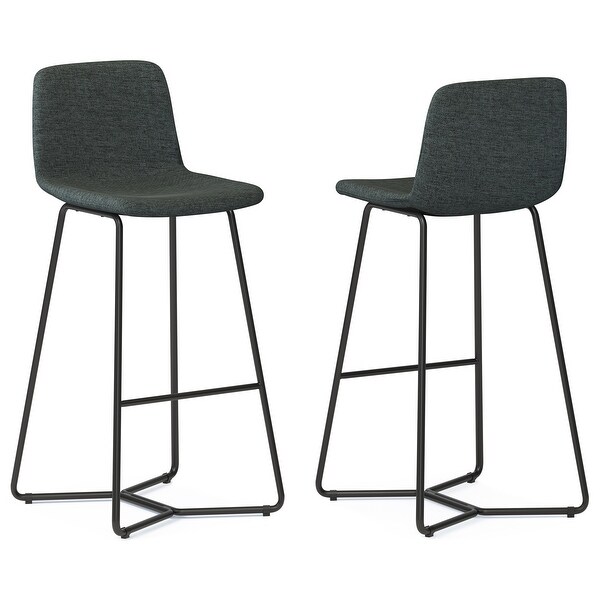 WYNDENHALL Bogart Contemporary Bar Stool (Set of 2)