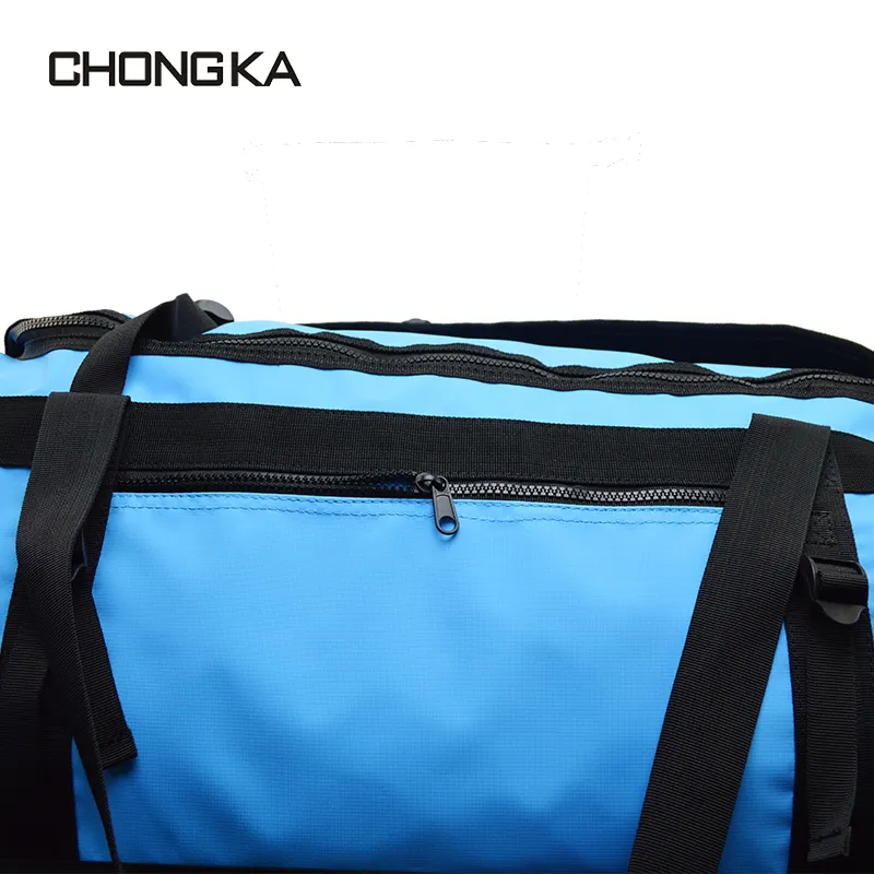 Large capacity travel hiking camping PVC business trip waterproof backpack unisex outdoor mountaineering storage bag