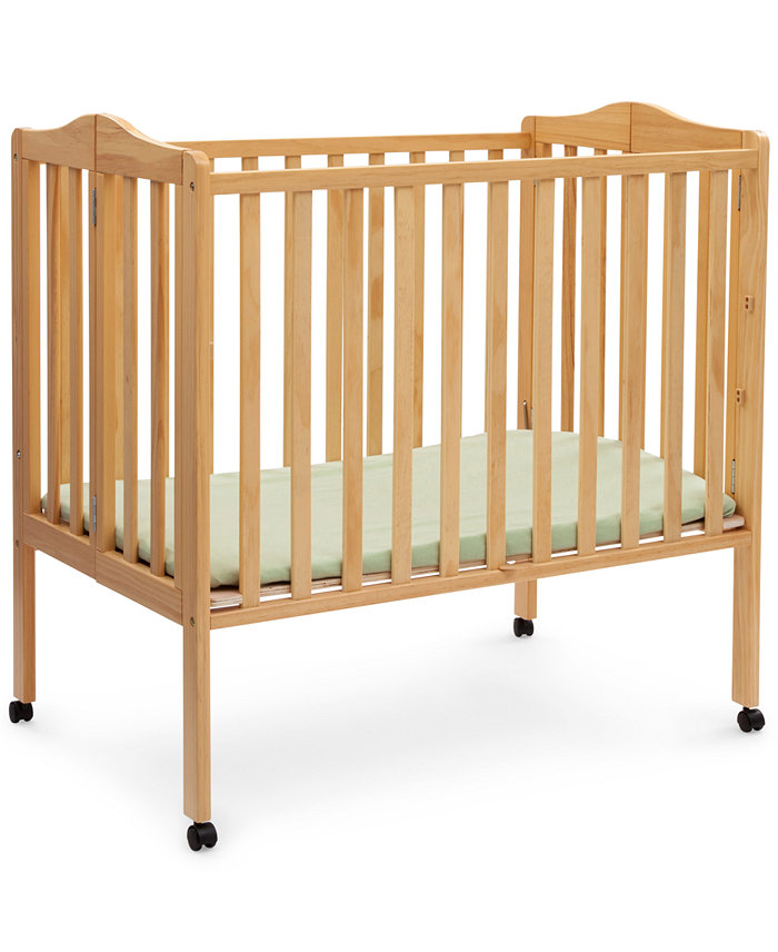 Delta Children Folding Portable Mini Baby Crib with Mattress