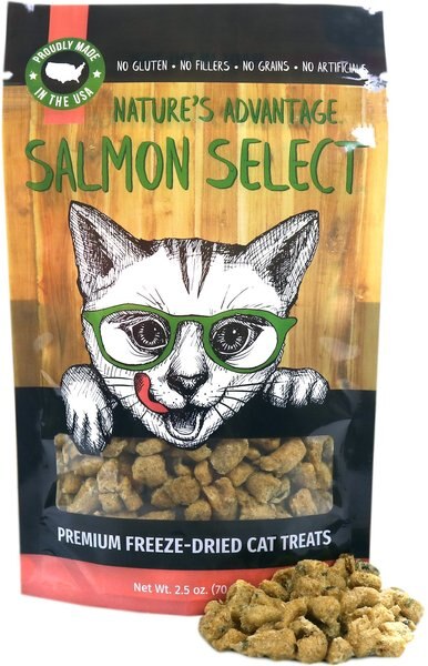 Nature's Advantage Salmon Select Cat Treats， 2.5-oz bag