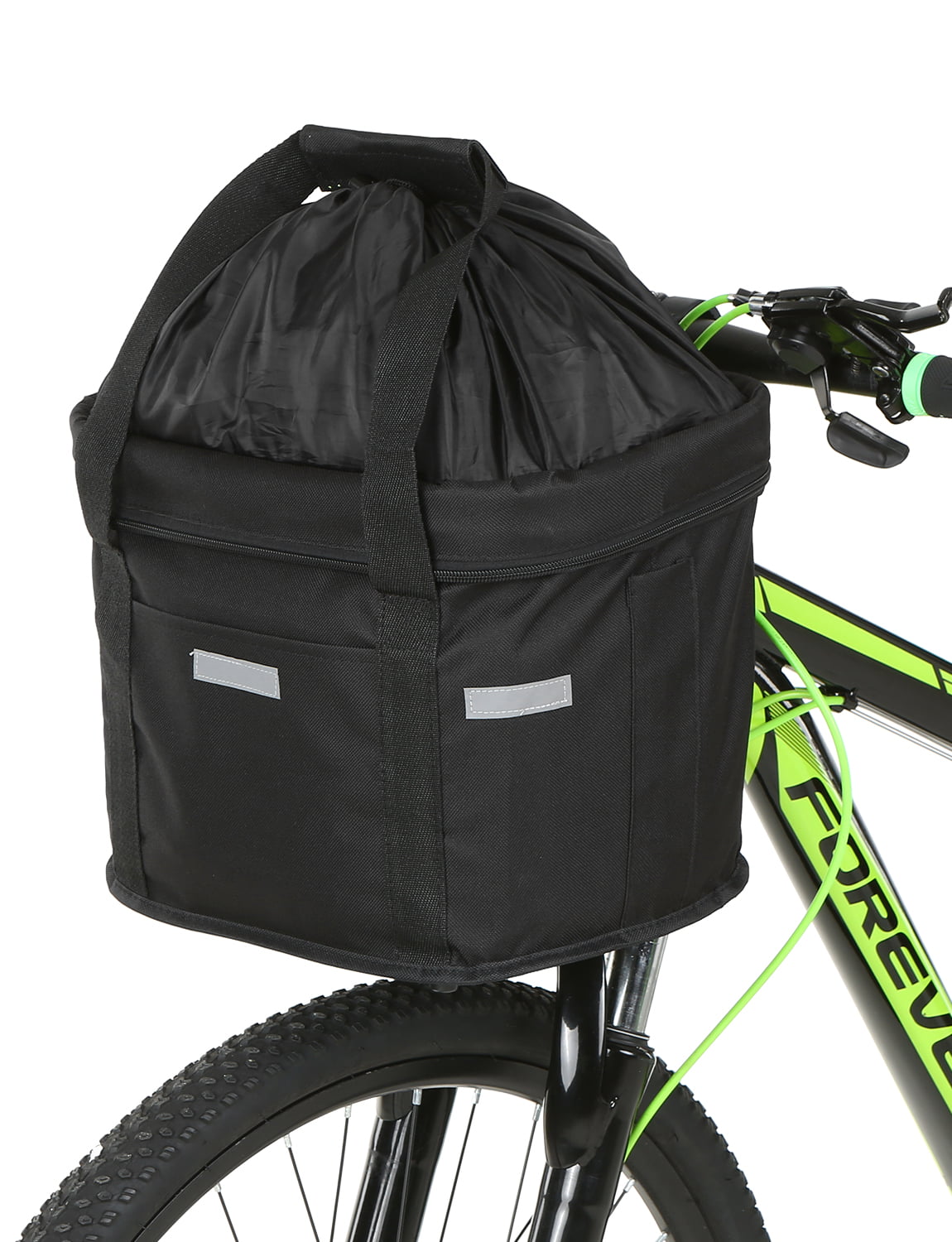 Lixada Bicycle Front Basket Removable Waterproof Handlebar Basket， Pet Carrier Frame Bag