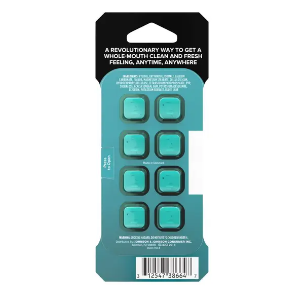 Listerine Ready! Tabs Chewable Tablets Clean Mint 8-Count