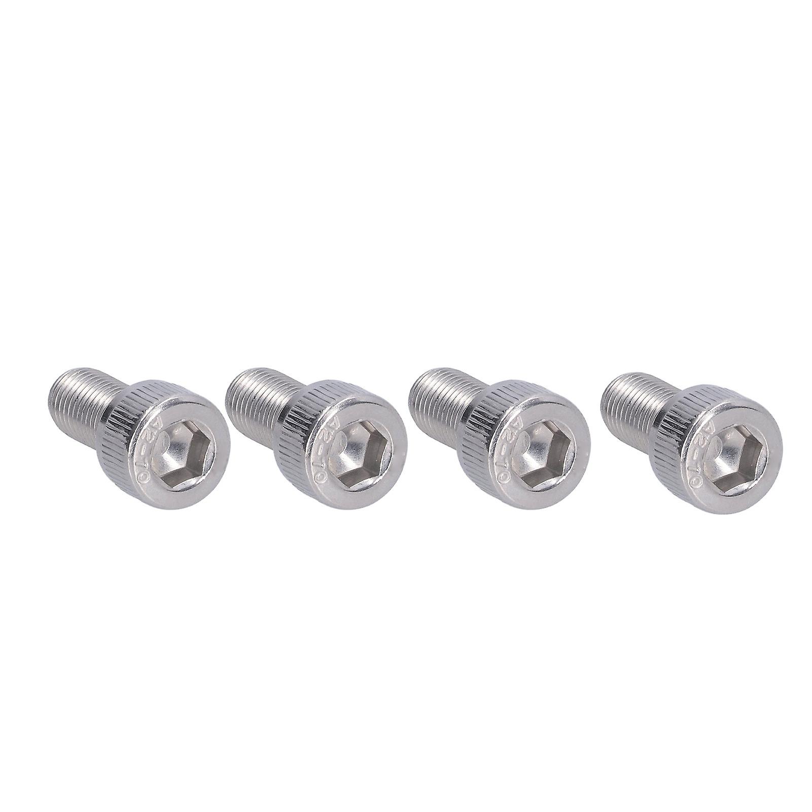 4pcs Hex Bolt Socket Cap Screw A2 Stainless Steel 1.25mm Fine Pitch Fastener Hardwarem10x20