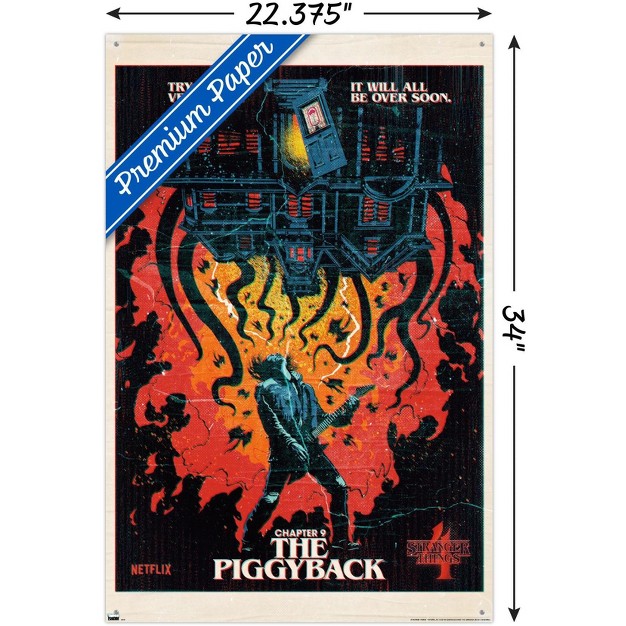 Trends International Netflix Stranger Things Season 4 The Piggyback Unframed Wall Poster Prints