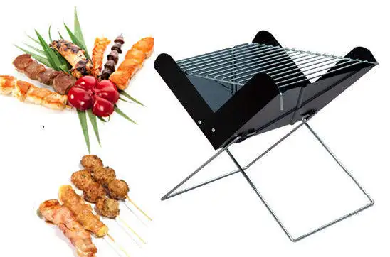 Camping barbeque stove portable folding outdoor charcoal bbq grill