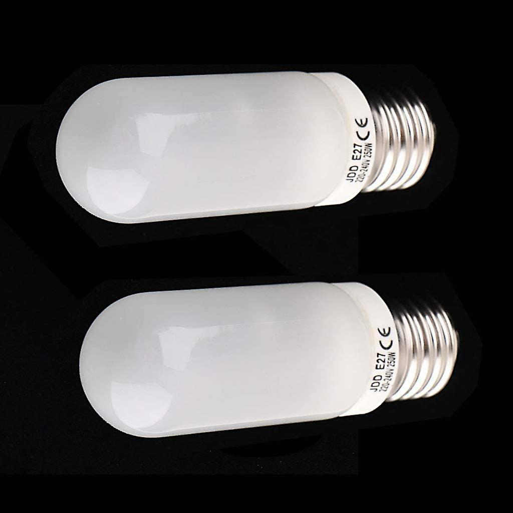 2pc 250w 220-240v E27(standard Edison Screw)frosted Halogen Light Bulb