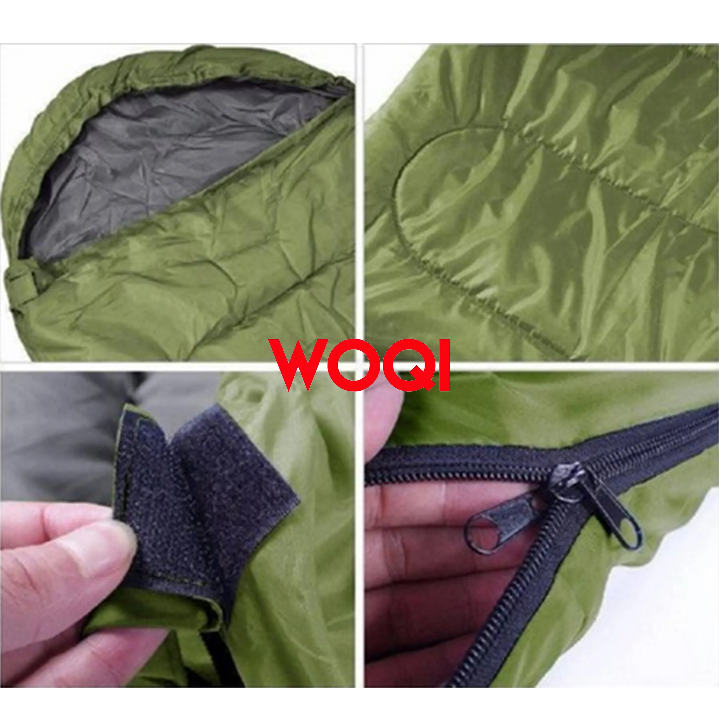 Woqi Easy to Carry Warm Adult Sleeping Bag Outdoor Sports Camping Hiking With Carry Bag Lightweight