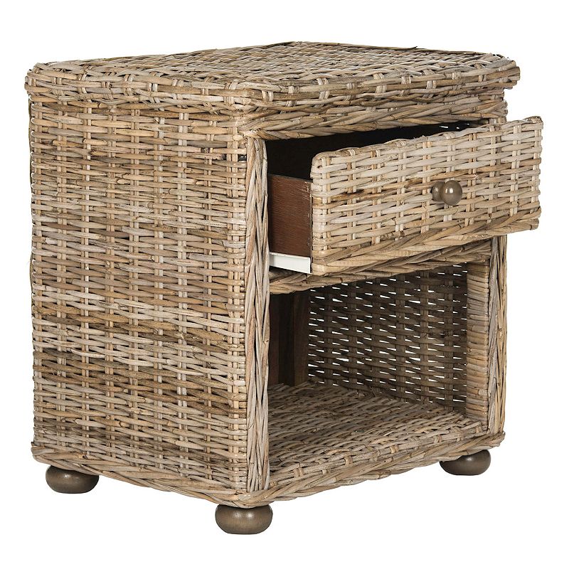 Safavieh Wicker 1-Drawer Nightstand