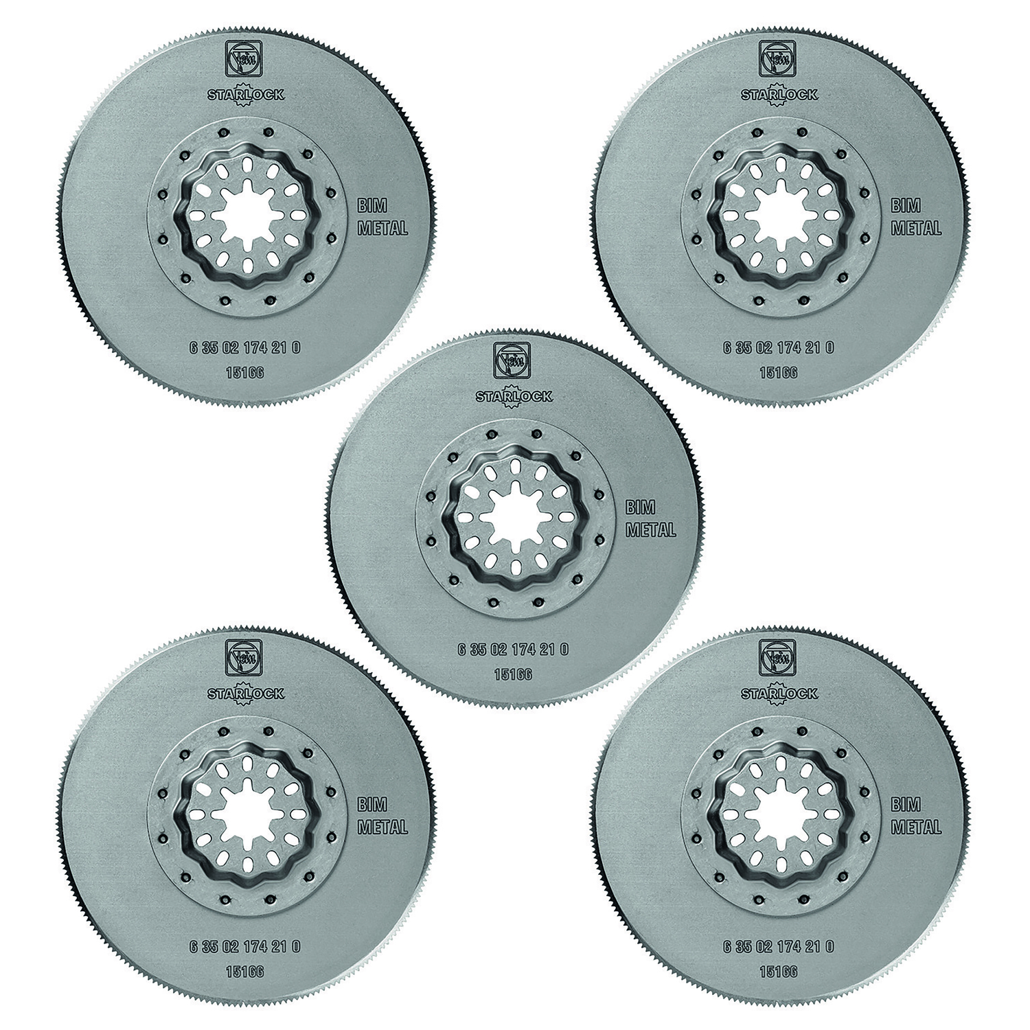 Fein Starlock 3-3/8 in. X 3-3/8 in. L Bi-Metal Saw Blades 5 pk