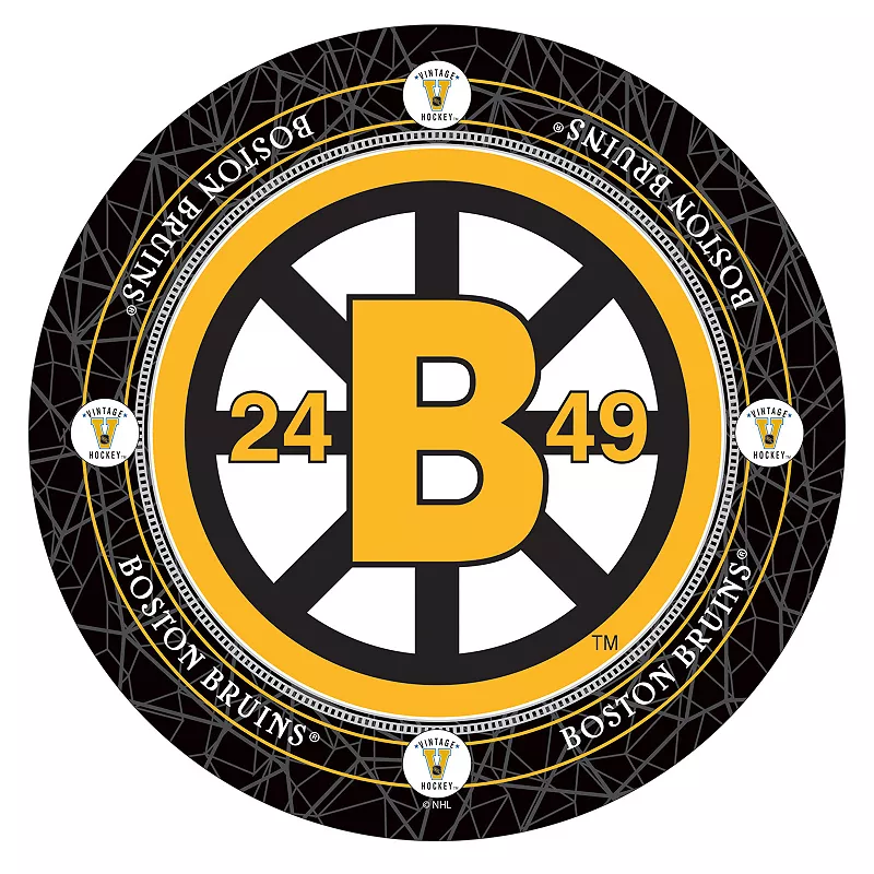 Boston Bruins Chrome Pub Table