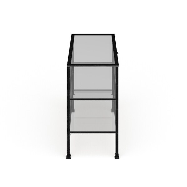 SEI Furniture Glenn Terrarium Display Curio/Sofa/ Console Table