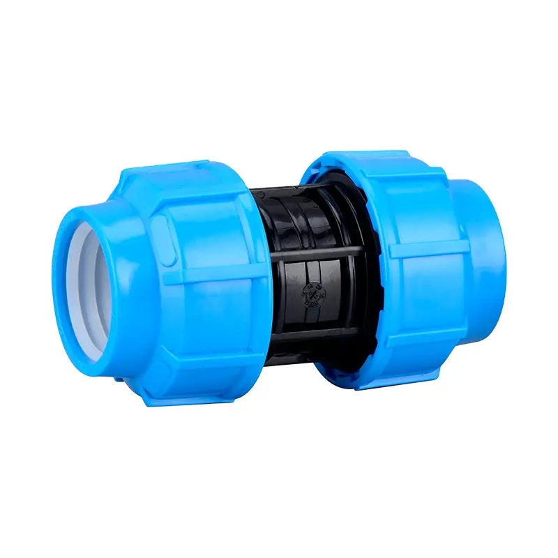 Hot Selling PE Pipe Connection PP Equal Tee Compression Fittings