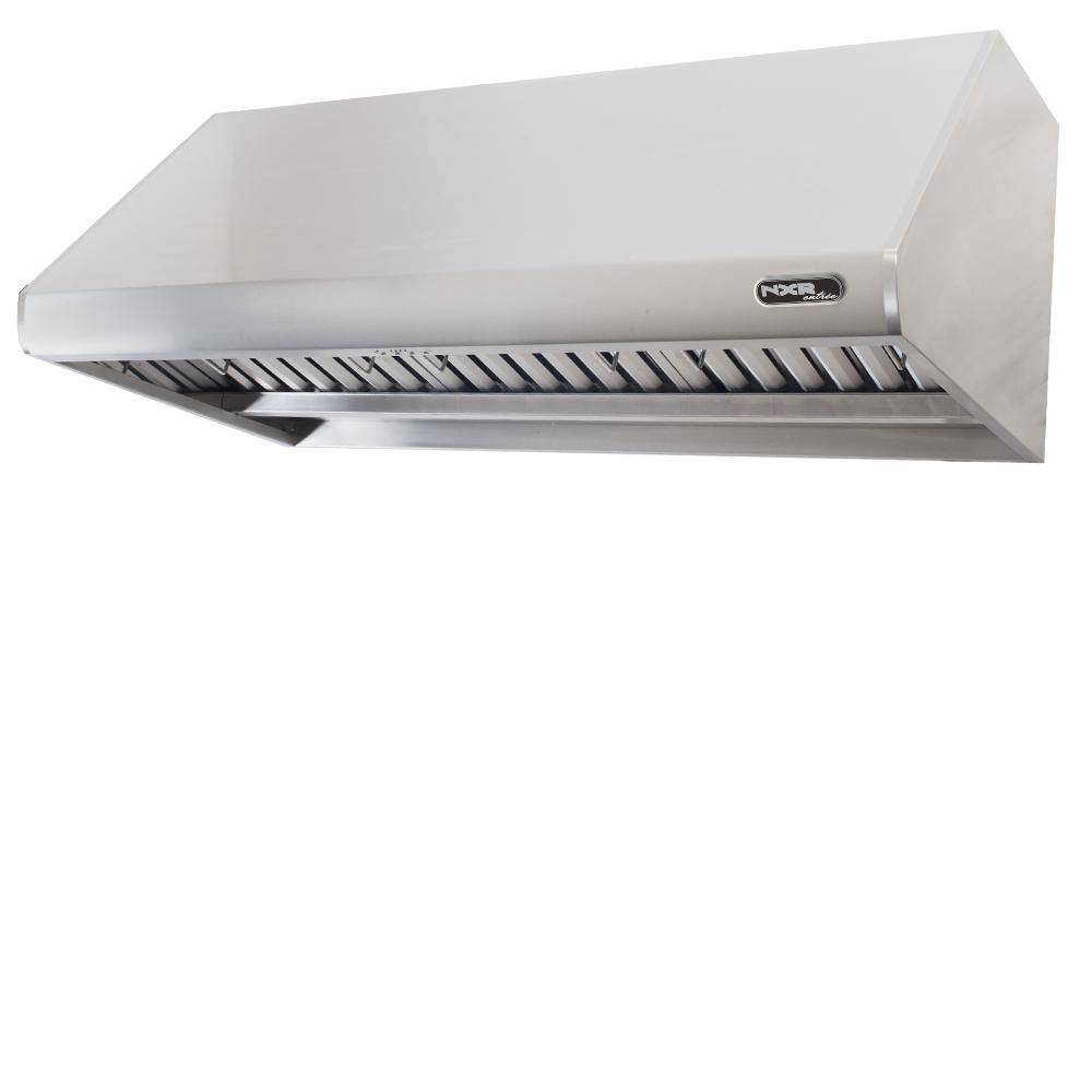 NXR Entree Bundle 48 in. 7.2 cu. ft. Pro-Style Liquid Propane Range Convection Oven Range Hood in Stainless Steel and Black NK4811BDLP