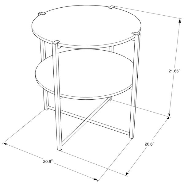 Braiden Round End Table