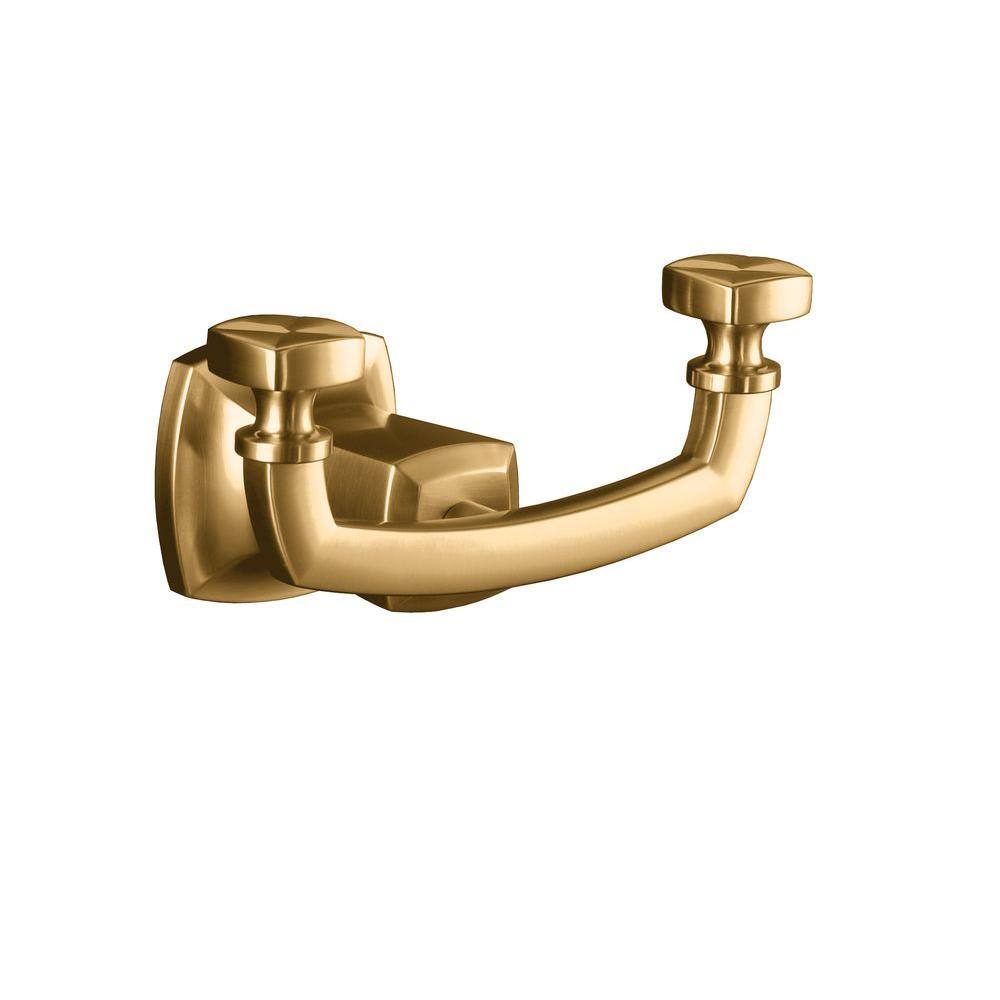 KOHLER Margaux Double Robe Hook in Vibrant Brushed Bronze K-16256-BV