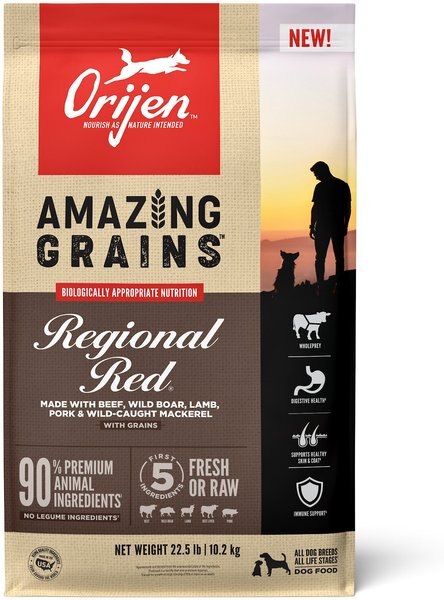 ORIJEN Amazing Grains Regional Red Dry Dog Food