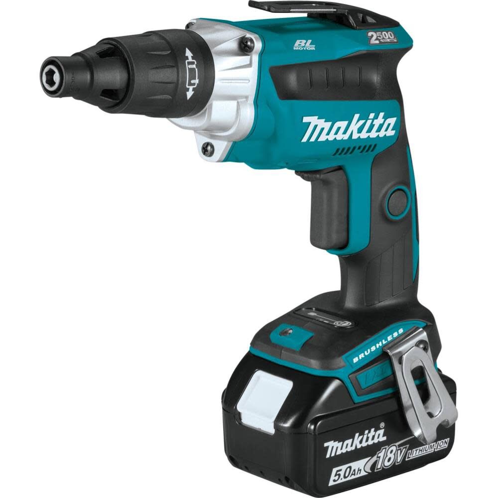 Makita 18V LXT Lithium-Ion Brushless Cordless 2500 RPM Screwdriver Kit (5.0Ah) XSF05T from Makita