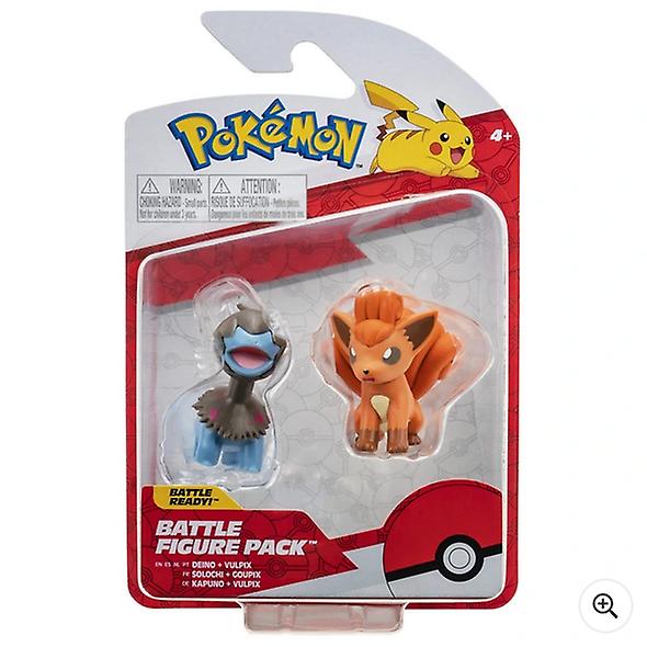 Pokémon battle figure 2 pack - vulpix and deino