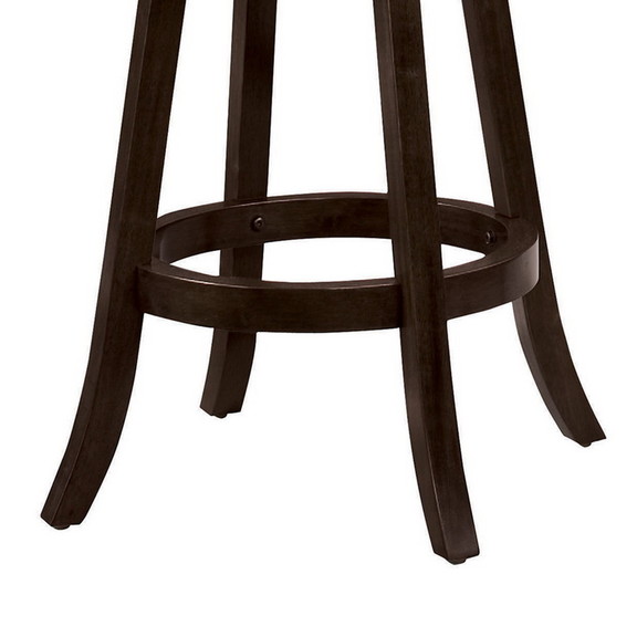 Benzara BM69024 29 Swivel Bar Stool with Upholste...