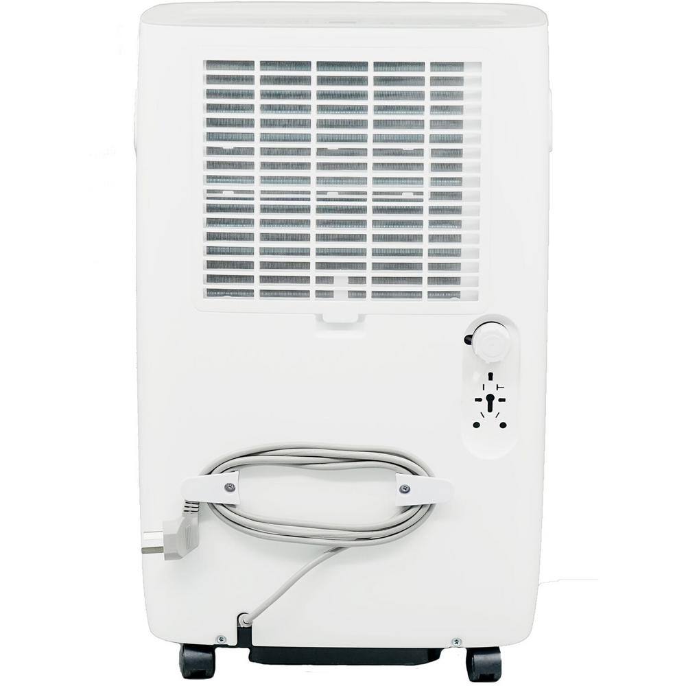 JHS 25-Pt. 1500 sq.ft. Dehumidifier in. White with LED Display Timer Wheels Auto-Restart and Shut-Off D025B-25PT