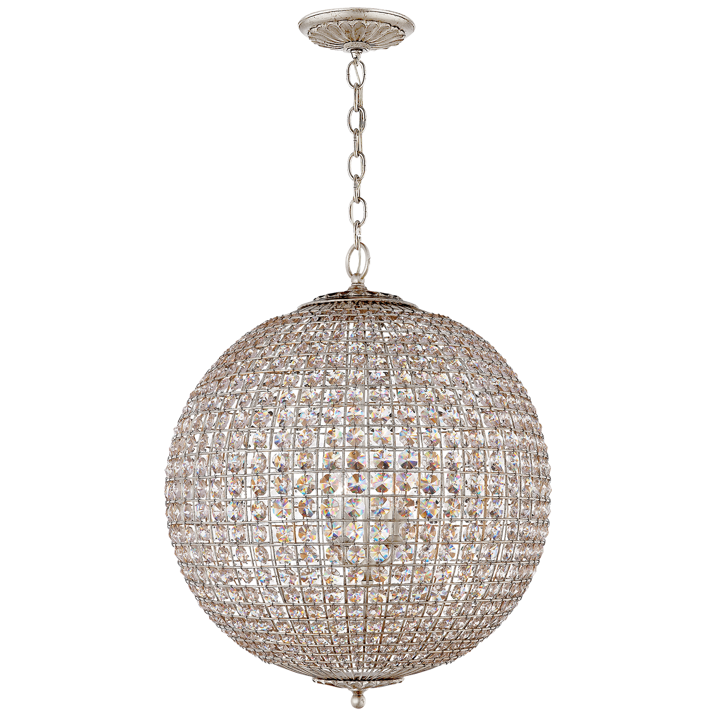 Renwick Large Sphere Chandelier in Various Colors