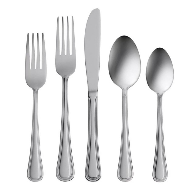 Oneida 74pc Stainless Steel Hollis Flatware Set