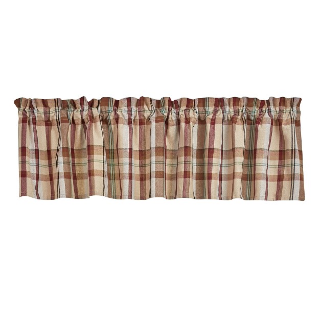 Park Designs Gamekeeper Plaid Valance 14 quot l