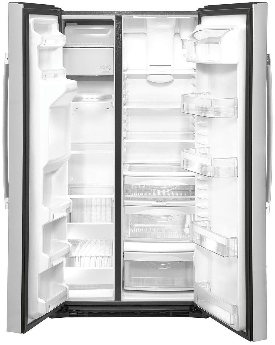 GE 21.8 Cu. Ft. Fingerprint Resistant Stainless Steel Counter-Depth Side-By-Side Refrigerator