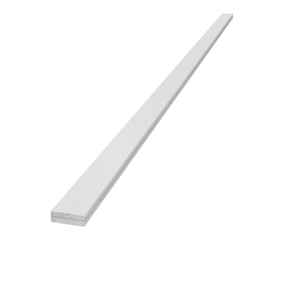 UFP-Edge 1 in. x 4 in. x 8 ft. Timeless Primed White Smooth Pine Trim Board (2-Pack) 345622