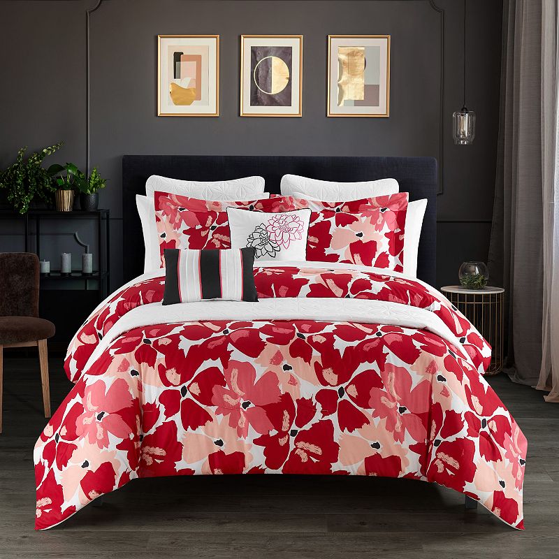 Chic Home Malea Comforter Set with Coordinating Throw Pillows