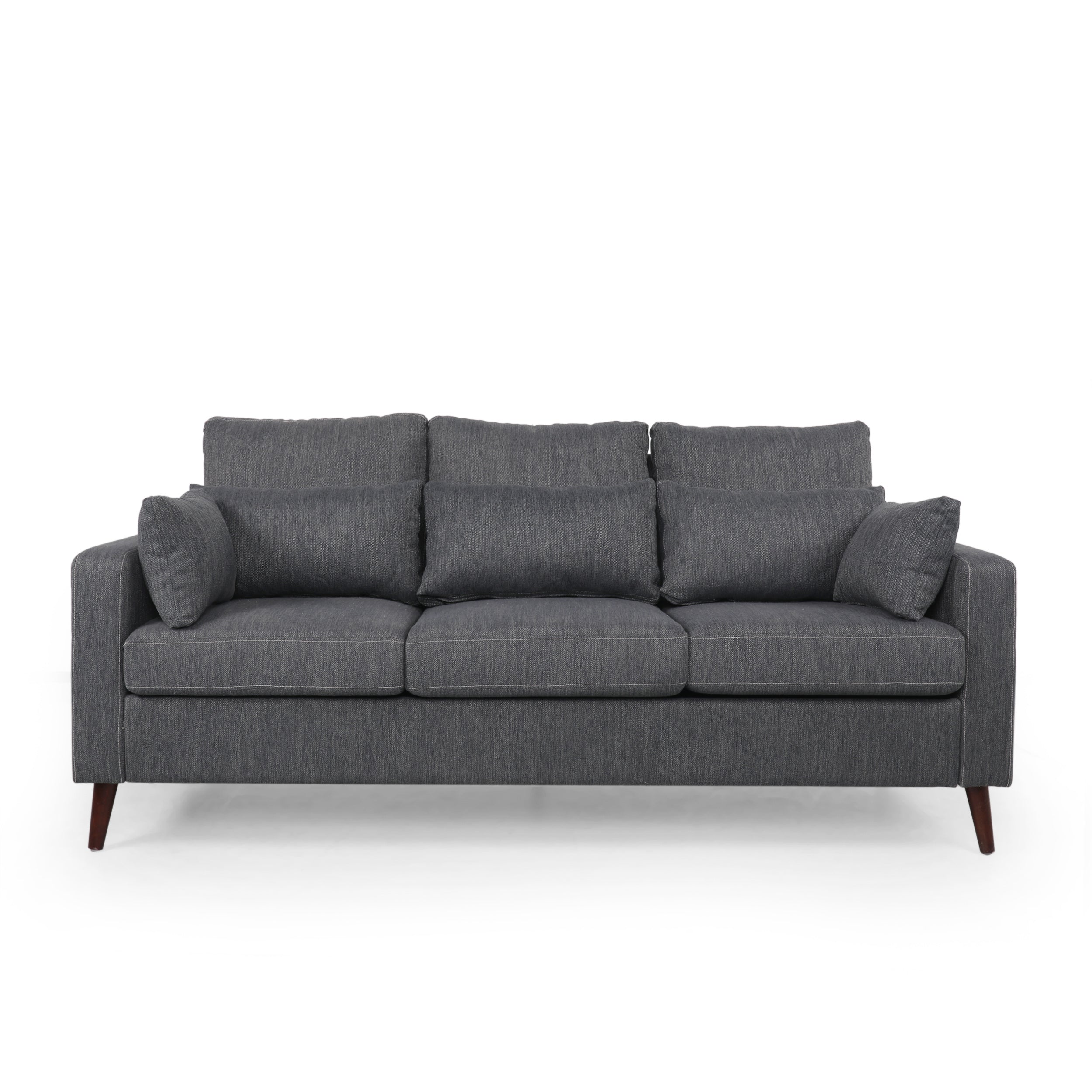 Elleah Contemporary 3 Seater Fabric Sofa