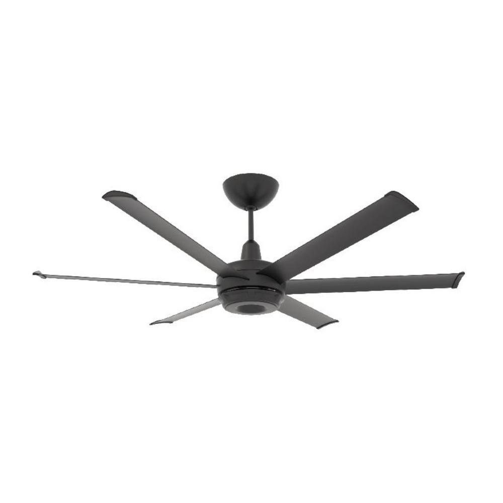 Big Ass Fans es660 Indoor Black Smart Ceiling Fan with Color Changing Chromatic Uplight Motion Detection and Voice Control MK-ES62-052306A786I07S80