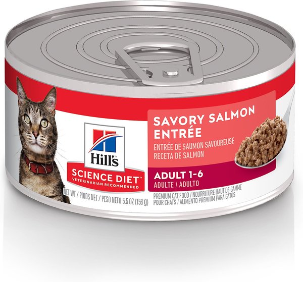 Hill's Science Diet Adult Savory Salmon Entree Canned Cat Food