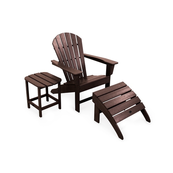 POLYWOOD South Beach Adirondack Chair 3Piece Set