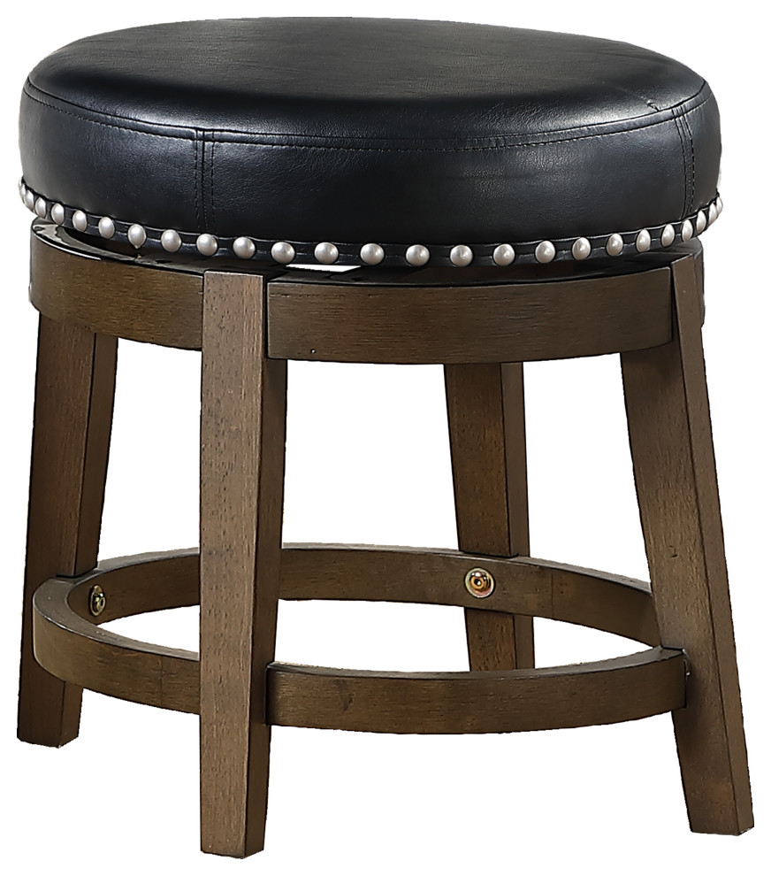 Josie Round Swivel Stool   Transitional   Footstools And Ottomans   by Lexicon Home  Houzz