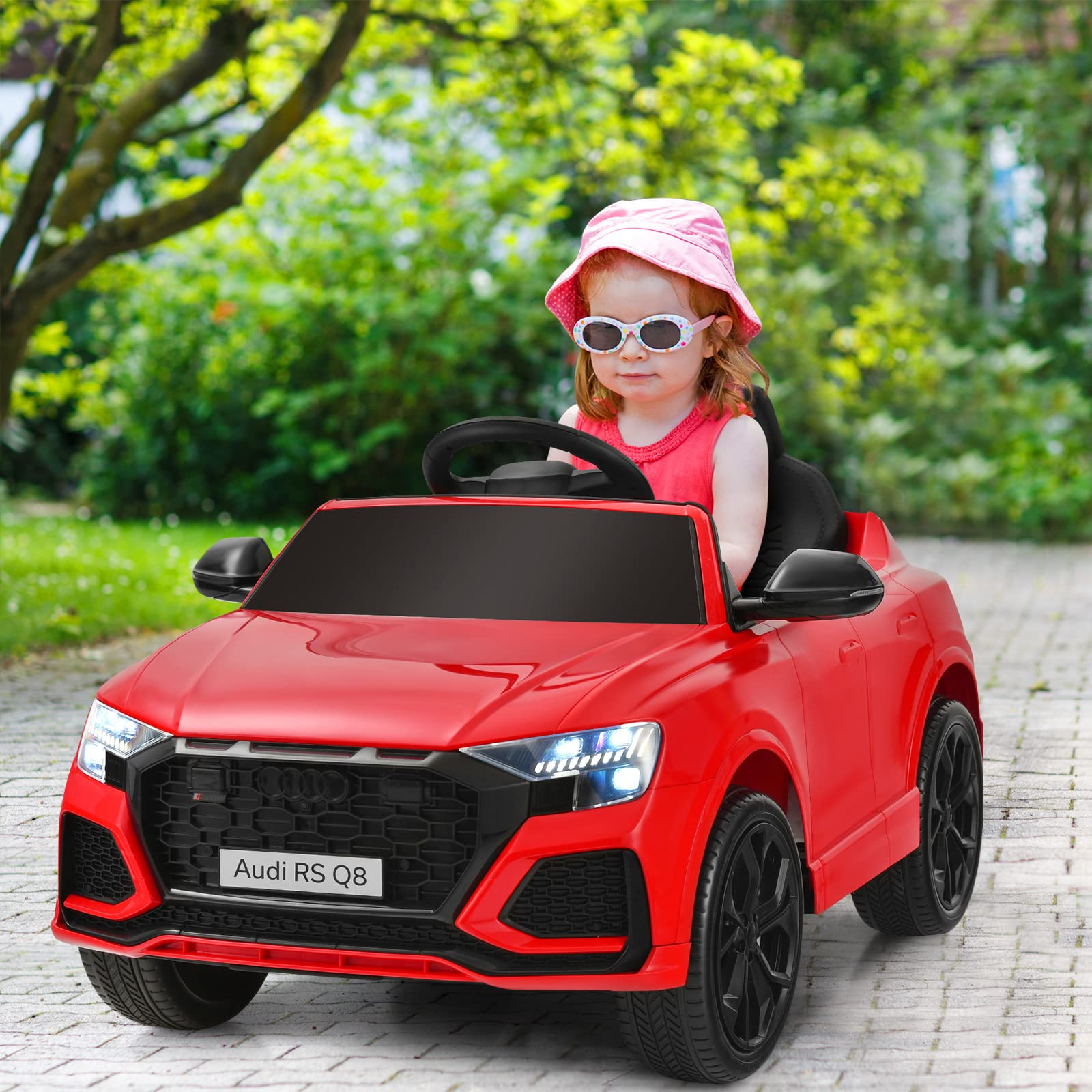 Costzon Ride on Car, 12V Licensed Audi Q8 Kids Cars to Drive w/ Remote Control