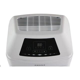 Amana 35 pt. Portable Dehumidifier with Adjustable Humidistat Auto Shut-Off 24-Hour Timer for Bathrooms Basements Bedrooms AMAD351BW