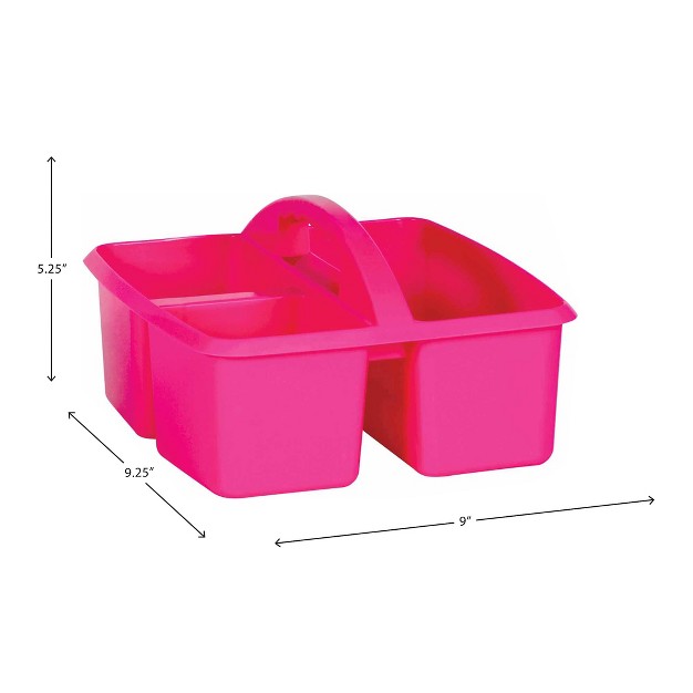 Teacher Created Resources Pink Plastic Storage Caddy Pack Of 6