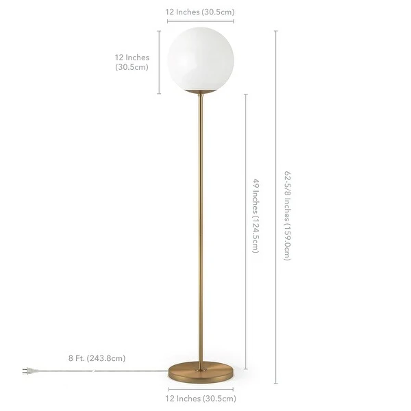 Theia Globe Shade Floor Lamp