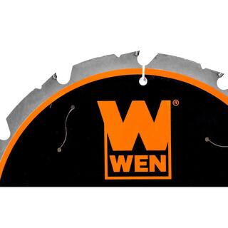 WEN 10 in. 12-Tooth Diamond-Tipped (PCD) Professional Circular Saw Blade for Fiber Cement and Laminate Flooring BL1012